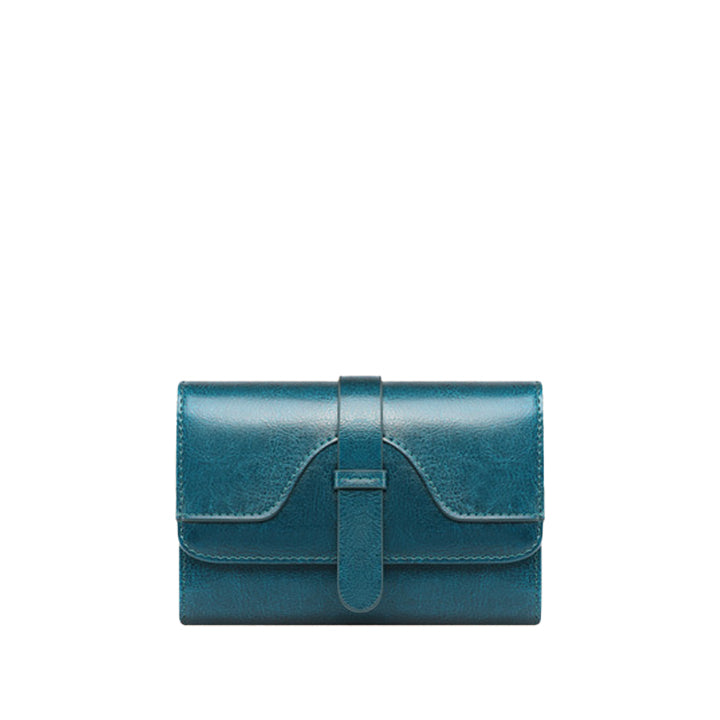 Leather Flap Minimal Wallet