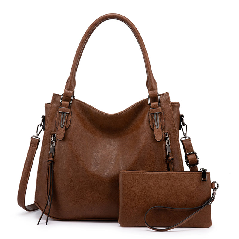 Solid Leather Hobo Bag – Walasa