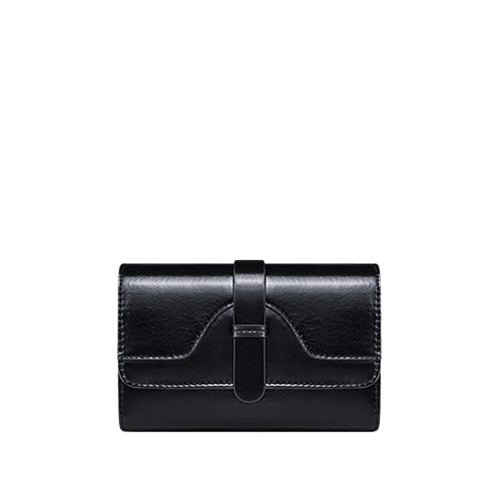 Leather Flap Minimal Wallet