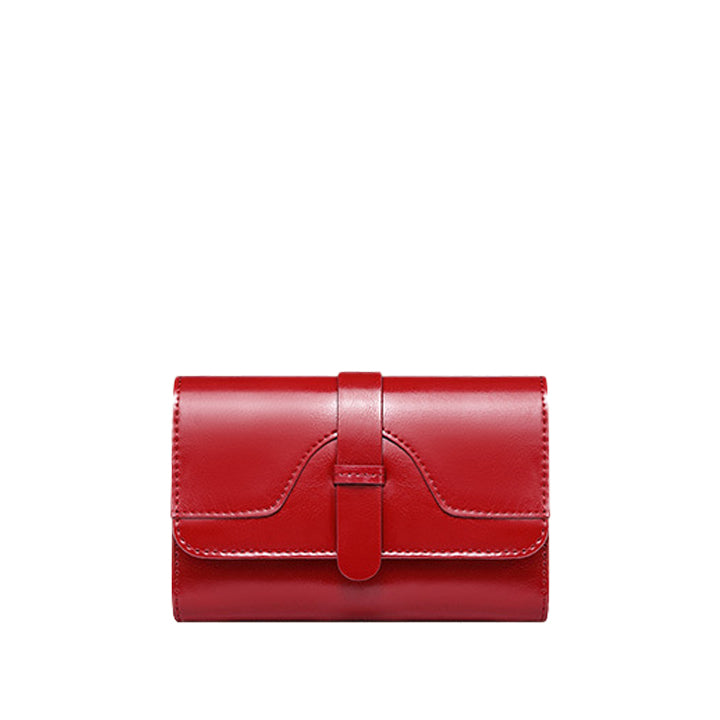 Leather Flap Minimal Wallet