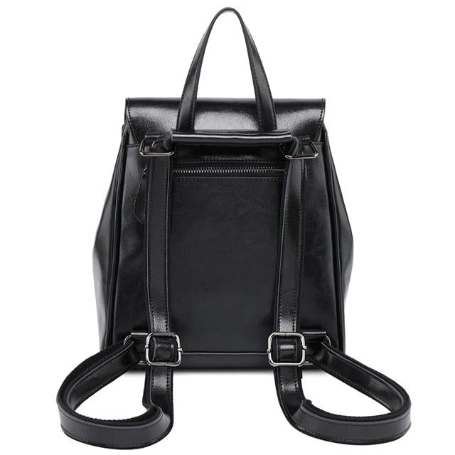 Minimal Flap Leather Backpack – Walasa