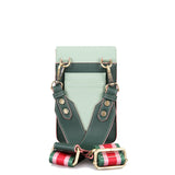 Dual Strap Leather Phone Wallet