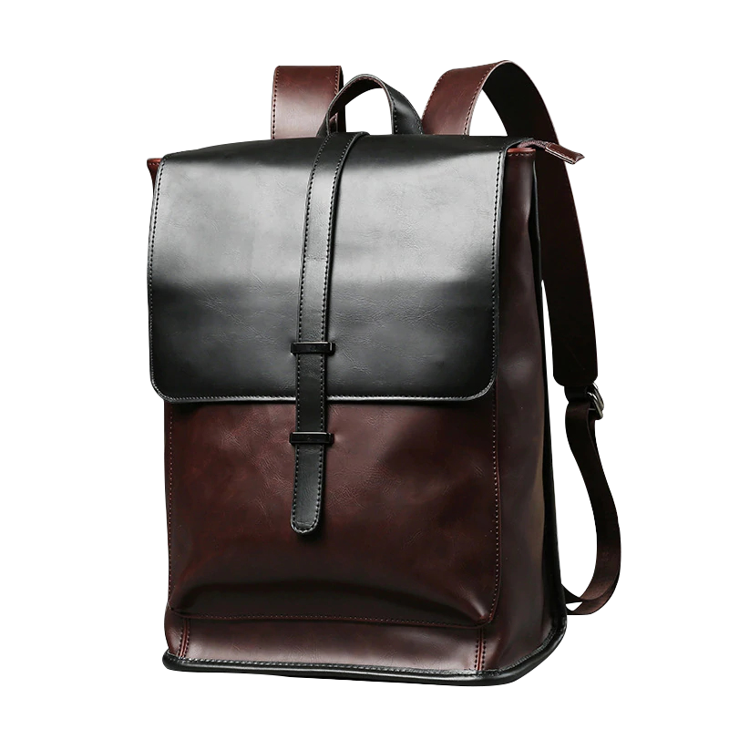 Classic Leather Laptop Backpack Walasa