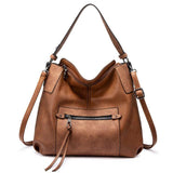 Solid Color Shoulder Bag